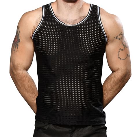 Tank top in mesh 